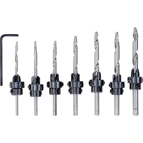 kwb 513190 Kit mecchie da legno 8 parti 3 mm, 3.5 mm, 4 mm, 4.5 mm, 5 mm, 5.5 mm, 6 mm 8 pz. (1/3)