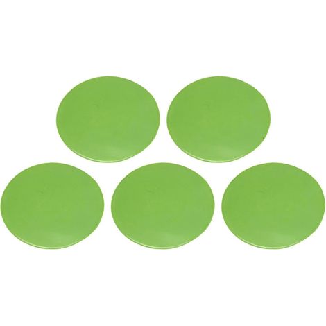 Lot de 5 disques marqueurs d'entraînement de football, résistants aux intempéries, flexibles, alternative aux cônes d'entraînement classiques pour terrain de football. (1/5)