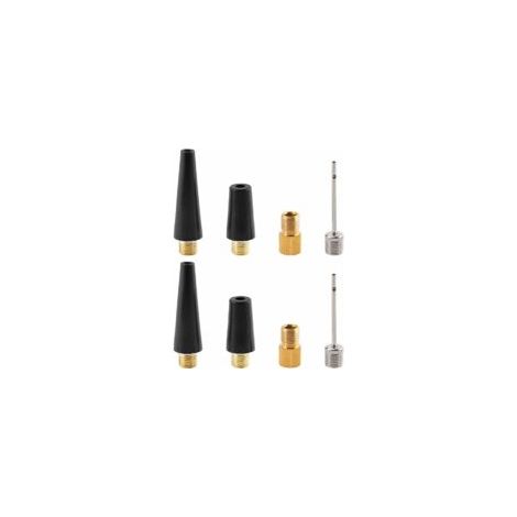 Kit di 8 adattatori per pompa ad aria per gonfiabili, palloni sportivi e biciclette, con ago per gonfiaggio palloni, ugello e pompa, Ephe - Crezuo