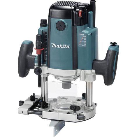 Makita – Défonceuse électrique 2300 W – RP2302FC07 – Vitesse 9000-22000 tr/min – Profondeur réglable jusqu'à 70 mm – Pour bois dur