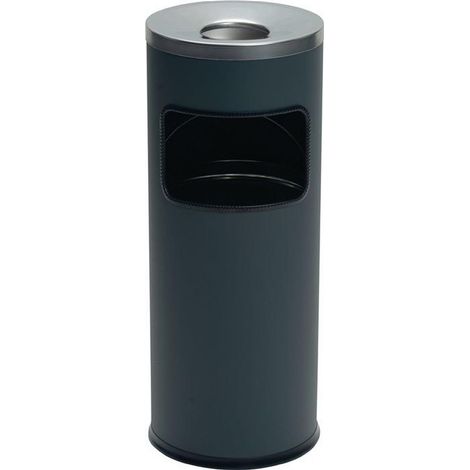 Kombiascher Ø250xH630mm anthracite acier bleu (1/3)