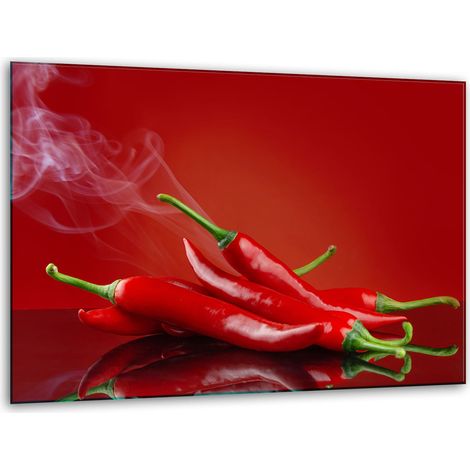 Schneidebrettständer aus Glas 40x30 Chili (1/5)