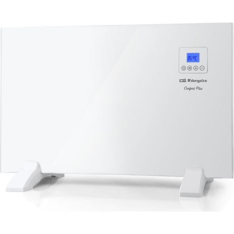 Orbegozo Strahlungsplatte.  LCD Bildschirm.  Digitaler Check.  Digitales Thermostat.  Leistung: 1000W
