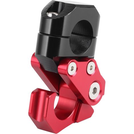 Support Universel Pliable Crochet Casque Porte-Bagages Moto Guidon 22mm Yamaha Rouge (1/5)