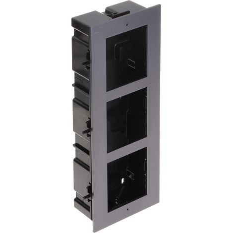 Hikvision Caja de montaje empotrada negra para interfono vídeo (1/5)