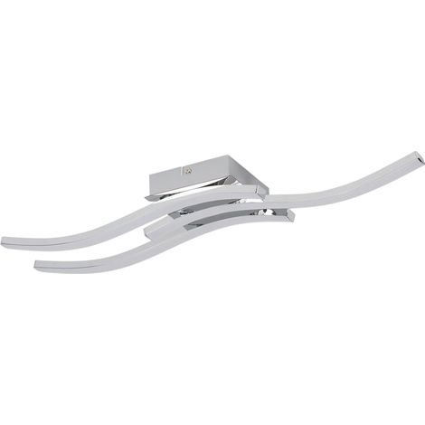 Plafoniera Reality Bradox LED 18W 3 luci cromata ondulata (1/2)