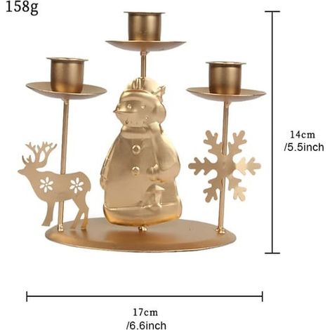 Bougeoir de Noël rétro personnalisé, décoration de bureau, articles de fête de Noël créatifs pour la maison, l'hôtel ou le bar, bonhomme de neige de Noël (1/5)