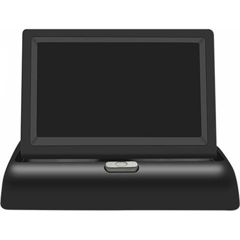 Caméra de recul pliable 4,3 pouces, noire, haute définition, moniteur fiable pour voitures (1/4)