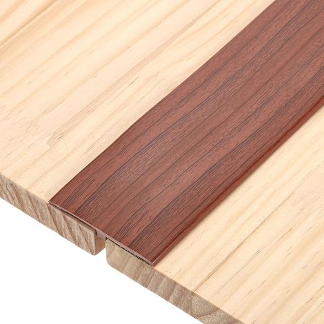 Profilés De Transition En T, 3 m x 5cm (L x L) Bandes Diviseuses Auto-Adhésives En PVC Pour Sols, Plinthes Vinyle Pour Joints De Sol, Portes, Noix (1/5)
