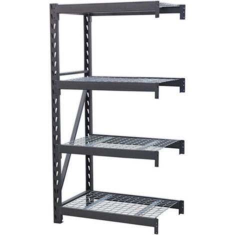Sealey Heavy-Duty Racking Extension Pack with 4 Mesh Shelves 640kg Capacity Per Level AP6372E (1/2)