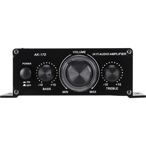 Amplificateur Audio Mini 12V AK170, 20W avec Faible Taux de Distorsion et Haute Résolution 47K