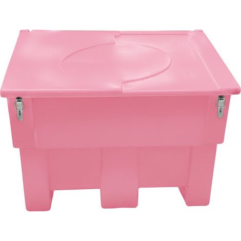 Coffre de rangement 300l avec grenouillères - plast'up rotomoulage (1/4)
