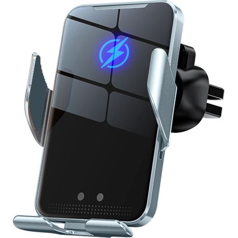 Support Téléphone Voiture - Charge Sans Fil Infrarouge - Bras Automatique à Détection - Compatible Tous Smartphones - 1 Pièce (1/5)
