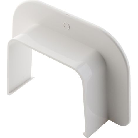 Sortie de mur pour goulotte clim - 80x60mm - Blanc RAL 9001 - Zenitech (1/5)