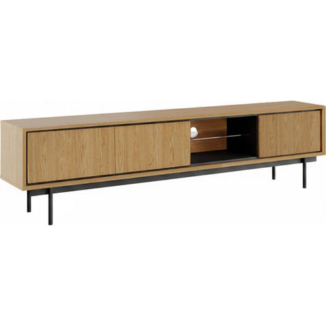 Meuble TV 3 portes 200 cm Vidia Bois (1/4)