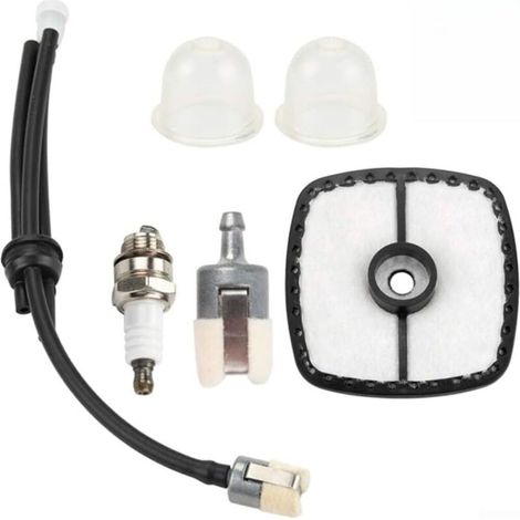 Filtre à air pour tondeuse à gazon, kit de réglage avec filtre à carburant, étincelle et conduite de carburant pour l'entretien des équipements (1/5)