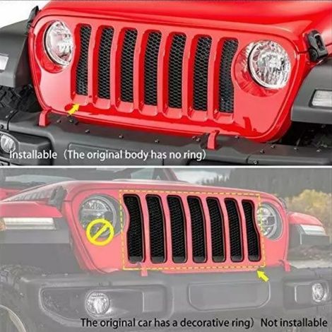 Modification parts for the 2018 Jeep Wrangler JL, including headlights, grille, and other exterior accessories. (1/4)