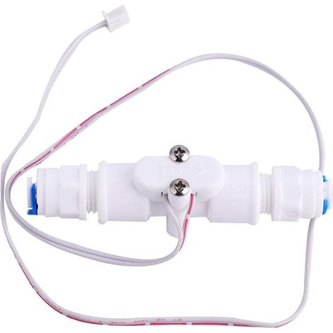 Capteur de Debit,Commutateur de débit d'eau Capteur de débit d'eau précis sain PE commutateur d'eau G1/4 (1/5)