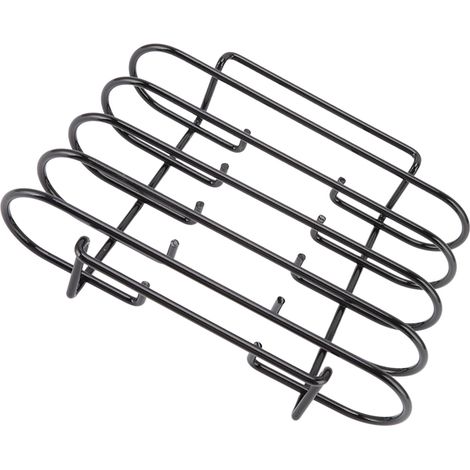 Grille de cuisson en fer antiadhésif pour barbecue portable, support à côtelettes d'agneau, steak et poulet, outil de grillade (1/5)