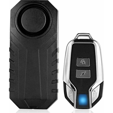 Wireless Vibration Alarm with Remote, Waterproof Security Alarms Vibration Sensor, Intelligent Wireless Remote Control Alarm, for Bicycle/Electric Tricycle/Door Window, 113dB Super Loud (1/5)