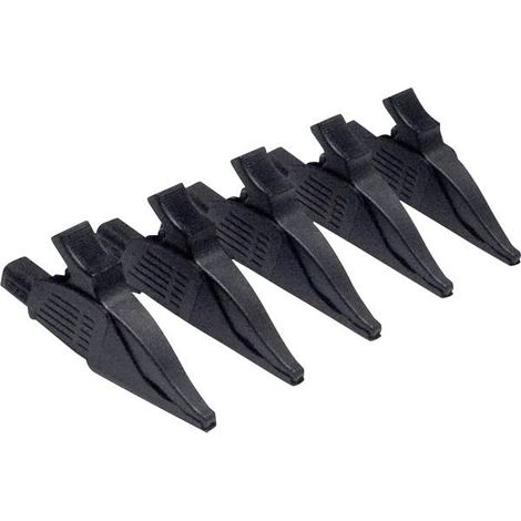 Chauvin-Arnoux Pinze a coccodrillo nere con connettori banana da 4 mm