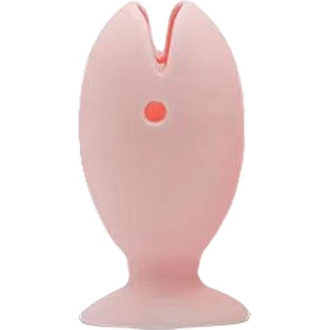 3pcs Bathroom Toothbrush Holder - Support de brosse à dents en silicone en forme de poisson  Toothbrush Protective Cover with Suction Cup Bottom (1/5)