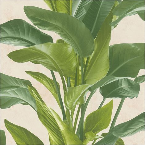 Flowers wallcovering wall Profhome 378623 non-woven wallpaper slightly textured with floral pattern matt green cream 5.33 m2 (57 ft2) (1/5)