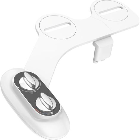 Accesorio de bidé, presión de agua ajustable, boquilla autolimpiante, BLANCO (1/2)