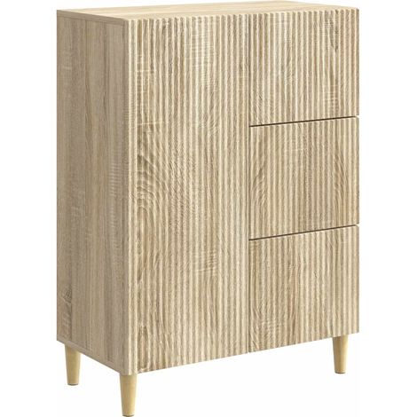 vidaXL  Sideboard  Sonoma Oak 66 x 34.5 x 90 cm Engineered Wood
