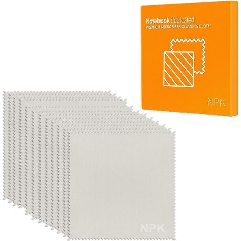 Chiffons de nettoyage en microfibre pour appareils électroniques : nettoie les lentilles, les lunettes, les écrans, les appareils photo, les téléphones et les écrans LCD de télévision.-12pcs (1/5)
