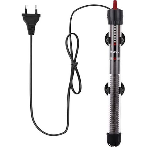 Chauffage d'aquarium 300W 375L avec thermostat réglable et chauffage à ventouse, convient aux aquariums et aux bassins à poissons (220-240V). (1/5)
