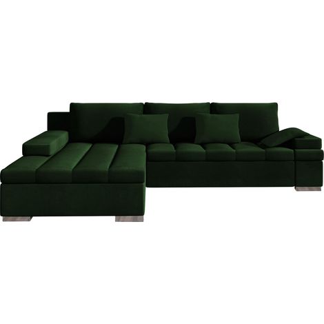 Sofá rinconero Comfivo Olivetum, Polo 889, Función de descanso, Almacenaje, 310x175x83cm, 0