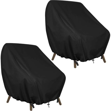Coprisedia da giardino 2 pezzi, copripoltrona 89x97x74 cm, telo protettivo per sedie da esterno, tessuto Oxford 420D impermeabile, telone per sedie da balcone (1/4)