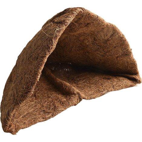 Panier suspendu rond, doublure en fibre de coco naturelle pour paniers à fleurs (1/5)