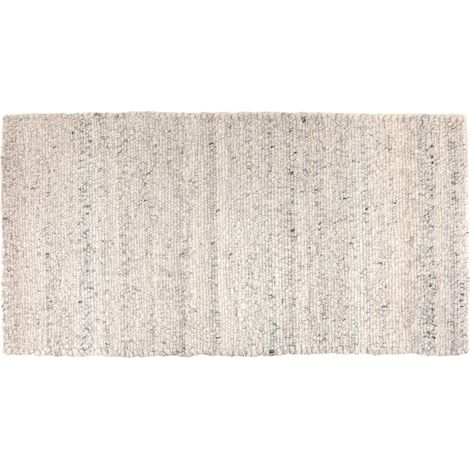 VIVARAISE - Tapis Alma en polyester - Tapis domestique couleur neige 70 x 140 cm (1/5)