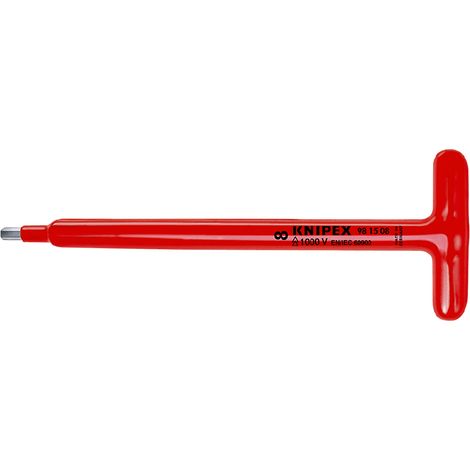 Knipex Tournevis pour vis à six pans creux avec poignée en T 250 mm - 98 15 06