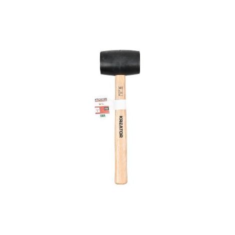 FPLUS maza de goma 450 grs. , Descripción
Este martillo de goma negro de Kreator cuenta con un mango ergonómico de 260 mm de longitud, fabricado en madera con certificación FSC®. L