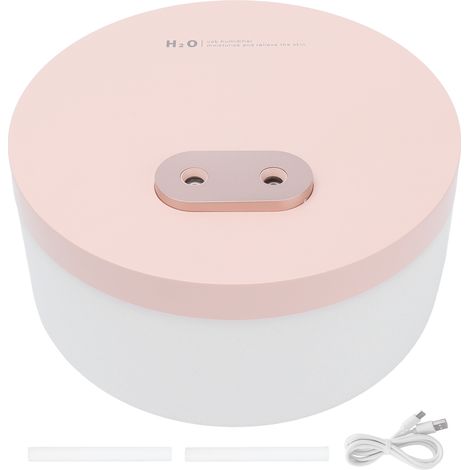 Wiederaufladbarer, tragbarer und leiser USB-Luftbefeuchter mit 1000 ml Fassungsvermögen, pinkfarben, für Zuhause (1/5)