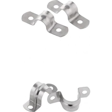 4x U-förmige Sitzklemmen aus Edelstahl, Spannrohr 10 mm + 25 mm Durchmesser (1/5)