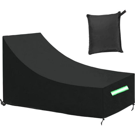 Gartenliege Abdeckung Wasserdicht 420D Oxford 200x75x40/70cm UV-Beständig (1/5)