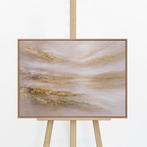 Gemälde Stiller Horizont Rahmen Eichefarben 70x50 cm (1/5)