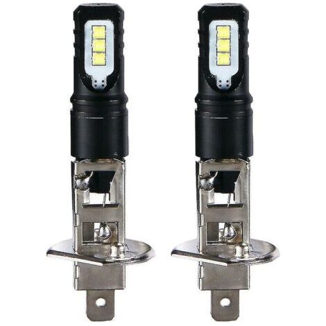 H1 LED headlight kit, 6000K ultra-bright white, 6000 lm, with daytime running lights and high beams (1/4)