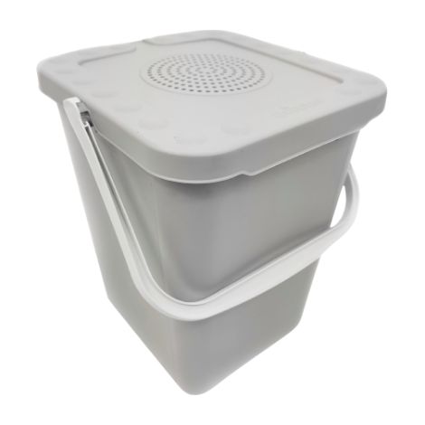 INCA Pattumiera Pura Con Filtro ai Carboni Attivi per Pannolini e Rifiuti Organici Con Coperchio Neutralizza I Cattivi Odori  Bianco - 10 Litri (1/5)