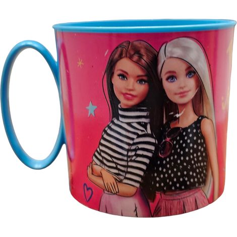 Vaso pequeño infantil BARBIE de 250 ml de plástico (1/3)