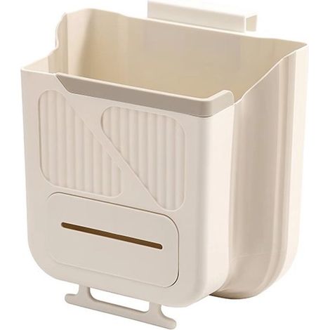 Cubo de basura de cocina，cubo de basura colgante plegable，para montaje en pared，cubo plegable para colgar en la puerta del armario，302516cm (1/5)