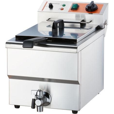 Friteuse électrique avec robinet, monocompartiment, Caterina, V 8 l, P 3 kW - Stalgast (1/5)