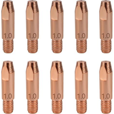 BUNTHAUS Lot de 10 embouts de soudage M6 1 mm Pour appareil de soudage 24KD (1/5)