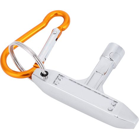 Clé d'accordage pour peaux de tambour avec attache mousqueton et douille carrée (1/5)