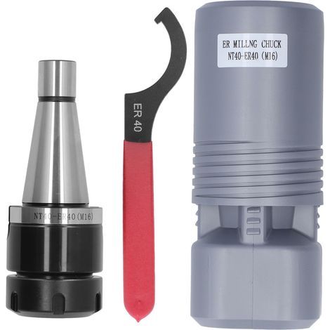 CNC turning and milling collet chuck industrial tool accessories M16 NT40 ER40 - Large capacity (1/5)