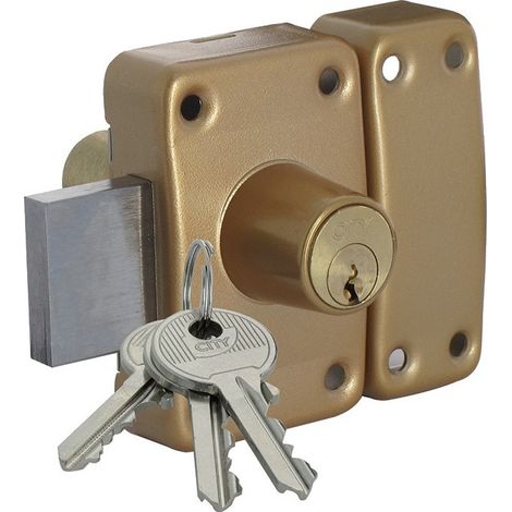 Iseo CITY 26 cerrojo de doble entrada bronce seguridad (1/2)